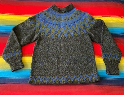 Vintage William Schmidt Oslo Hand-knit Premium Thick Wool Sweater Men's S/M - Image 1 of 4