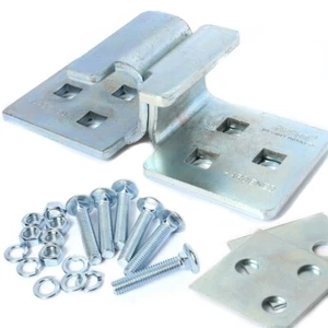 ACERO GALVANIZADO ENDURECIDO PREMIUM U HASP + FIJACIONES Garaje/Cobertizo/Puerta Cerradura de Seguridad - Imagen 1 de 2