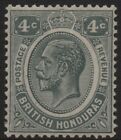 British Honduras-1929 4C Grey Sg 130 Lightly Mounted Mint V40131