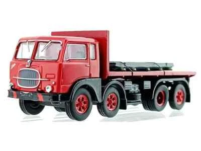 PIRATA PIBK690.02  Fiat 690 rosso con pianale in legno e carico lastre HO 1:87 - Immagine 1 di 4