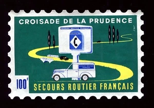 timbre vignette timbre . Secours Routier Français   . timbre 100 francs  - Imagen 1 de 2