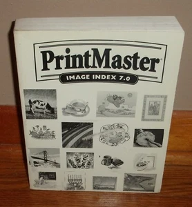 PRINTMASTER IMAGE INDEX 7.0-Original Art Gallery-MINDSCAPE Catalogue-Excellent! - Imagen 1 de 7
