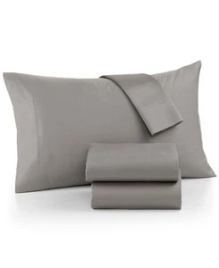 Aq Textiles Ultra Cool 700 Thread Count 4 Pieces Sheet Set, King,Grey,King - Picture 1 of 3
