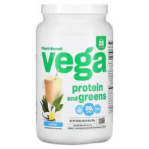 2 X Vega, Protein & Greens, Vanilla, 26.8 oz (760 g)