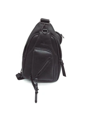 BOLSO BANDOLERA MUJER MUSSIMO CUERO NEGRO CON CORREA Foto 1 de 4