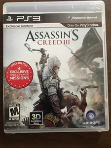 Assassin's Creed III (Sony PlayStation 3, 2012) Good Pre-Owned Condition - Picture 1 of 2