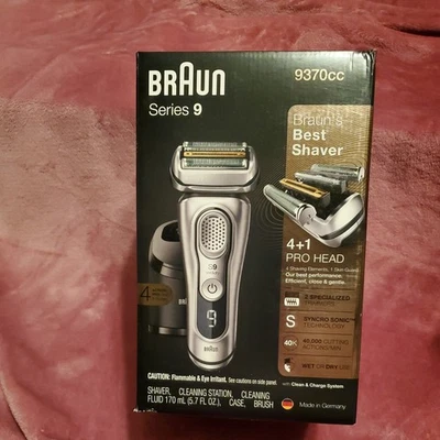 Afeitadora eléctrica Braun Series 9 inalámbrica para hombre NUEVA | en seco y húmedo | 9370CC Foto 1 de 4