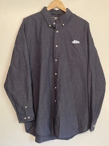 Crable University of Maine Long Sleeve Dress Shirt Men's XL Blue/White Check - Picture 1 of 6