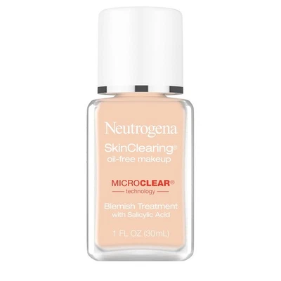Neutrogena SkinClearing Oil-Free Acne and 1 Fl Oz (Pack of 1), 40 / Nude  - Image 1 of 4
