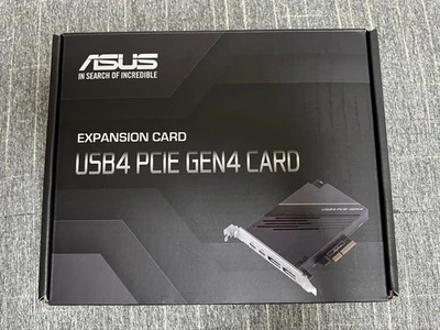 ASUS USB4 PCIE GEN4 CARD USB-C DisplayPort 1.4 PCIe 4.0 Nuovo con scatola da JP - Immagine 1 di 2