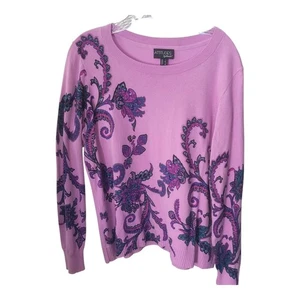 Attitudes by Renee Pullover rosa und lila - Bild 1 von 5