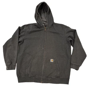 Carhartt Rain Defender Hoodie Sweatshirt Herren XLarge Grau Full Zip Langarm - Bild 1 von 13