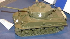 G189 Franklin Mint 1941-1945 General Patton's M4-A3 Sherman Tank 1:24 COA BigBOX - Picture 1 of 19