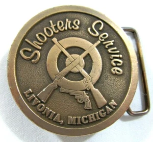 Shooters Services Livonia, Michigan Belt Buckle - Picture 1 of 8