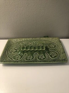 Vintage ashtray from 70 or 80s made in Japan green (10 1/2 X 6 1/2) - Picture 1 of 8