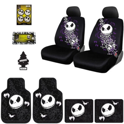 Juego de regalo alfombrillas fundas de asiento para Honda Jack Skellington coche camión SUV  Foto 1 de 4