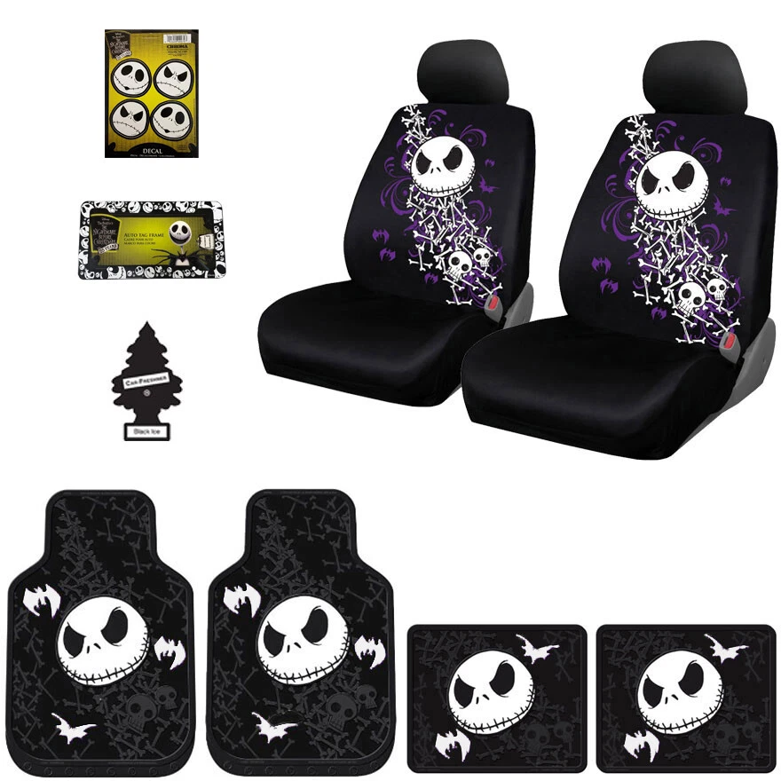 Conjunto de tapetes de assoalho para presente Honda Jack Skellington carro caminhão SUV  - Imagem 1 de 4