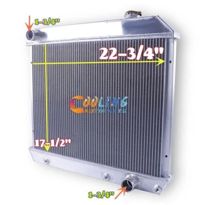 CC284 3Row Aluminum Radiator for 1963 1964 65 1966 Chevy K10/20/30 Pickup Truck Foto 1 de 4