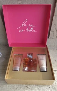 NIB La vie est belle Lancome Paris Perfume 1 oz. Parfum + Lotion Shower Gel Set - Picture 1 of 10