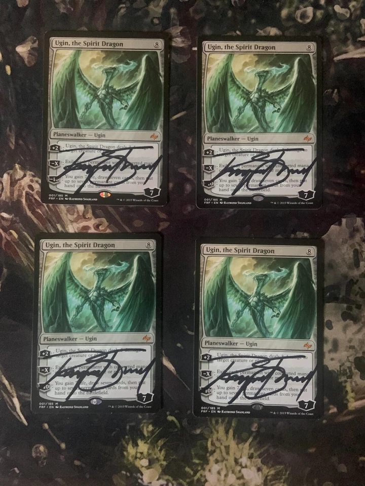 Ugin, the Spirit Dragon Fate Reforged Regular Playset Signed Magic the Gathering - Image 1 of 2