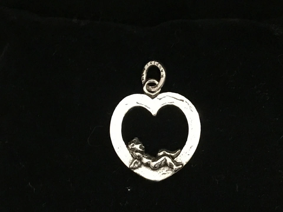 GIOVANNI RASPINI-CIONDOLO CUORE CON ANGELO -GIOIELLERIA OTTAVIANI-ROMA - Immagine 1 di 1