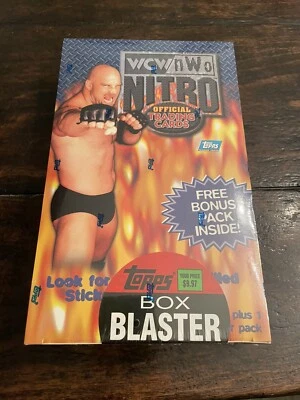 1999 WCW nWo Topps Wrestling Cards 11 Pack Sealed Blaster Box, nWo 4 Life!! - Image 1 of 4