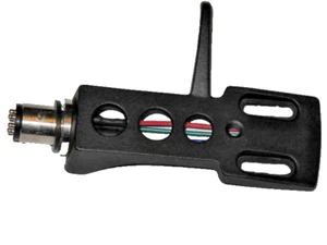 Cabezal de aleación para tocadiscos negro - cables OFC chapados en oro para Technics 1210s ETC - Imagen 1 de 5