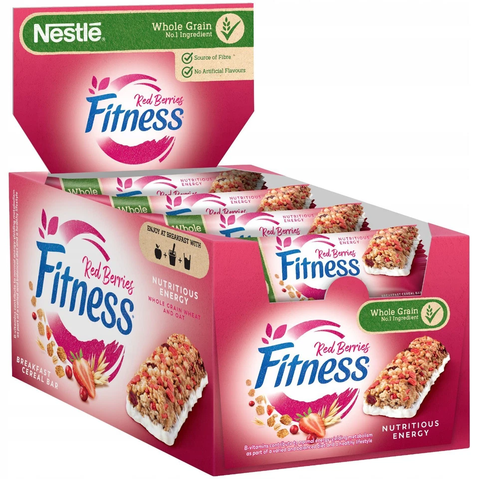 NESTLE FITNESS BARRETTE FRUTTI ROSSI GRAMMI 23,5X24 PEZZI