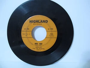 Rosie And The Originals – Angel Baby / Give Me Love 1960 Highland 7" 45 Vg+ - Picture 1 of 2