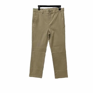 Old Navy Boys Youth 18 Pant Beige Straight Leg Built-In Flex Uniform Chino 32x27 - Picture 1 of 12