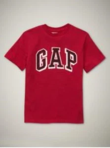 NWT GAP Arch Logo Graphic Tee T-Shirt Tees Shirt 100% Cotton Red Boys XL 12 - Picture 1 of 1