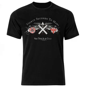 Thirty Seconds To Mars "Yes This Is A Cult" Youth T-Shirt Black - Picture 1 of 1