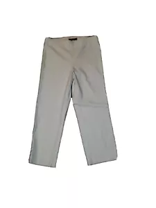 Weiße Damenhose Caprihose Peddle Pusher Pullup Stretchhose Größe 8 verziert - Bild 1 von 6