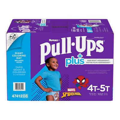 Huggies Pull-Ups Plus Training Pants For 4T - 5T Boy, 102-Pack • 99.95$