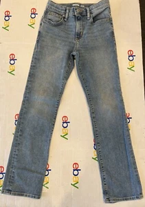 Old Navy Youth Girls Straight Jeans 12 Slim Adj Waist Light Wash - Picture 1 of 6