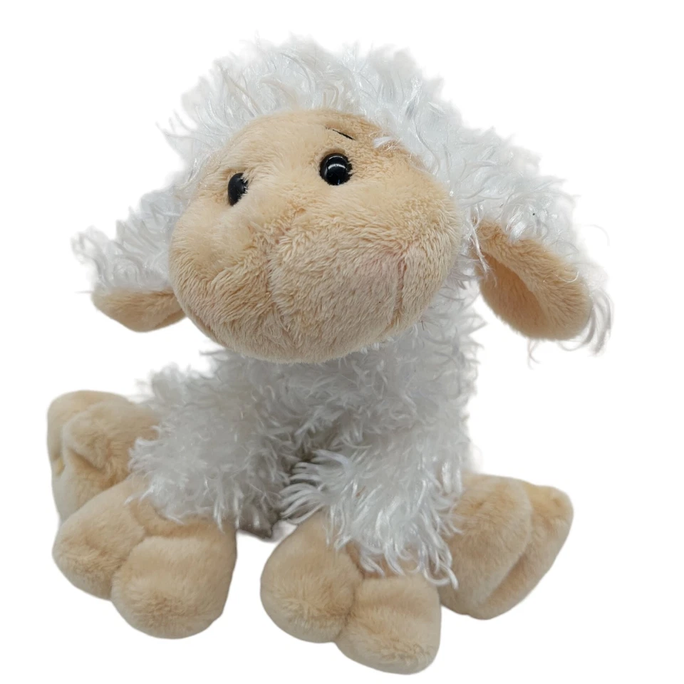 Webkinz Baby Sheep Lamb Plush No Codes White Tan HM201 - Image 1 of 4