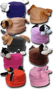 Bear Hands & Buddies Fleece Buddy Hat-FREE SHIP - Picture 1 of 5