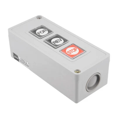 UXCELL Forward Reverse Stop Momentary Push Button Control Switch Box 10A