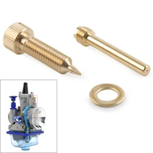 Carburetor Carb Main Jet Adjustable Screw Fit PWK 21 24 26 28 30 32 34mm Copper - Picture 1 of 8