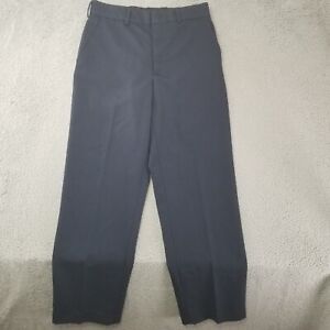 Edwards Pants Mens 30x30 Navy Blue Flat Front Workwear Utility Uniform Ripstop