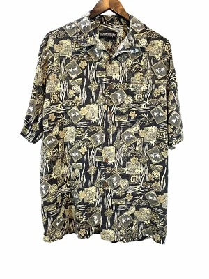 Vintage OP Ocean Pacific Hawaiian Button Down Camp Shirt Men's Size Large - Image 1 of 4