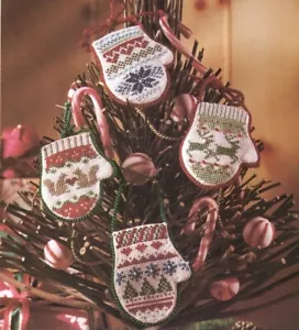 Leisure Arts skandinavische Fäustlinge Ornamente einzelnes Kreuzstichmuster - Bild 1 von 2