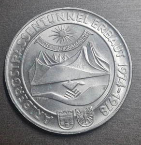 Gedenkmünze Österreich 100 Schilling Arlbergtunnel 1978 Silber #172 - Bild 1 von 2