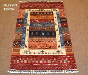 Hand-buttoned oriental carpet Ziegler-Ariana from Afghanistan no.77283 135x87cm - Picture 1 of 9