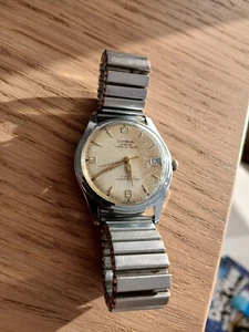Stunning Patina Vintage Mens Cyprus de luxe Watch Swiss Time O Date - Picture 1 of 14