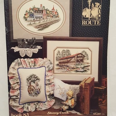 Scenic Route Cross Stitch Pattern Leaflet 83 Stoney Creek 1990 Old Town Bridge  - Image 1 of 4
