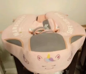 Mambobaby Pink Safe- air-free Baby Floats without Canopy - Unicorn - Picture 1 of 4