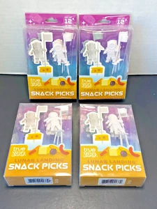 New True Zoo Lunar Landing Party Snack Picks Space Astronaut 4 Packs~48 Total - Picture 1 of 4