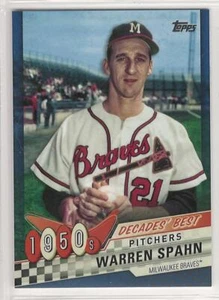 Warren Spahn 2020 Topps Series 1 Decade's Best Blue parallel #DB-5 Braves - Picture 1 of 1