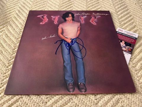 John Mellencamp SIGNED Uh-Huh & Vinyl Record ALBUM JSA Authenticated COA Cover